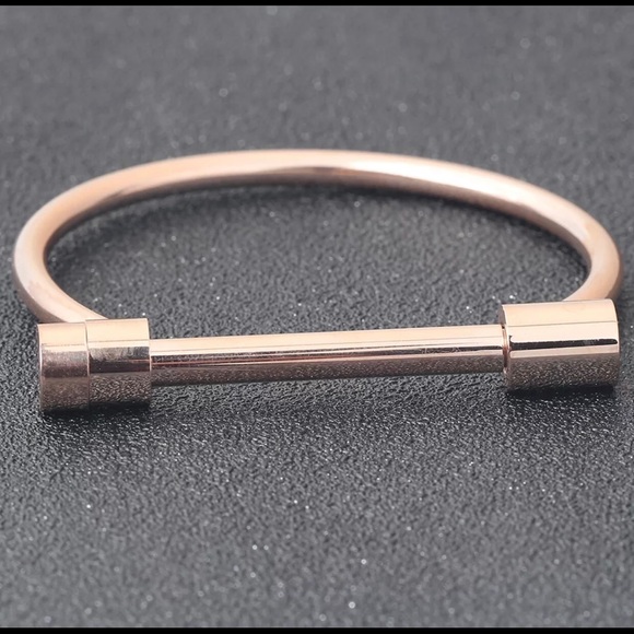 Jewelry - ❤️3 for $20❤️HP🎉Horseshoe Rose Gold ScrewBracelet